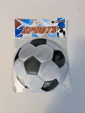 Soccer Ball Decorative Magnet - Black and White NWT